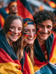 Vibrant celebration of German football fans showcasing unity and joy