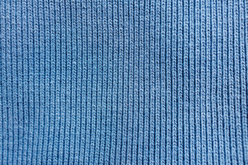 Blue rib knit fabric texture seamless textile background © Iryna Miadzvedzeva