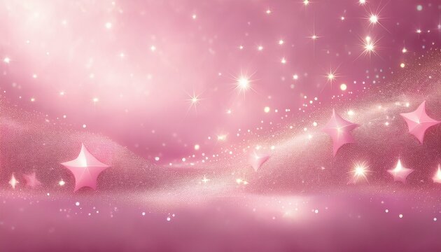 soft pink background with sparkling starry texture