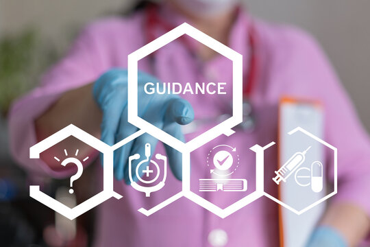 Concept of healthcare and pharmacy guidance. Doctor advice and recommendations. Medical consultation.