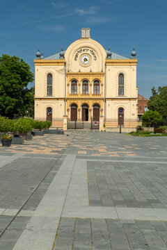 Pecs Synagogue building with historic religious architecture in Hungary