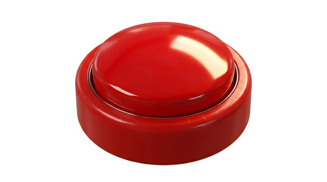 Arcade Style Big Red Plastic Button