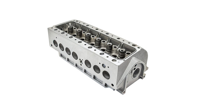 Car engine square silver metallic fuse relay box isolated on a transparent background