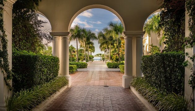 entrance to the garden coral gables miami architectural detail elegant ambiance