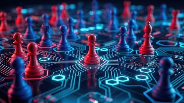 Cybersecurity breach simulation featuring red and blue team tactics for organizational defense