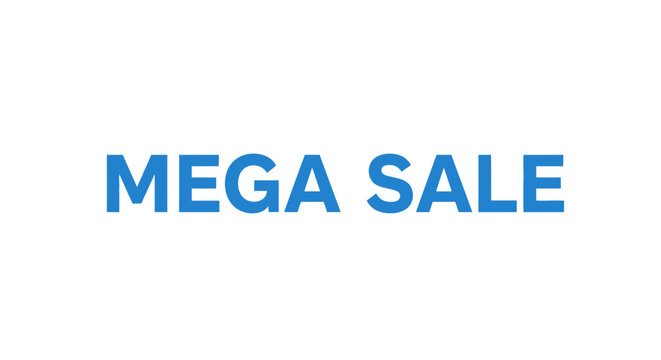 A promotional mega sale advertisement background.