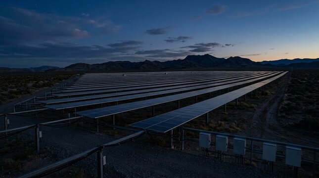 Solar tracker stow position overnight horizontal flat position entire array flat to minimize wind loading nighttime blue hour