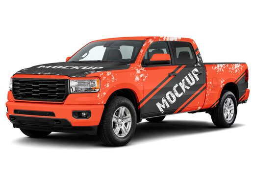 Pickup Truck Studio Mockup