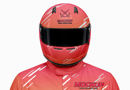 Racing Helmet Mockup