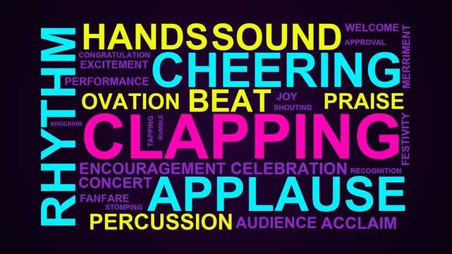 Clapping Word Cloud