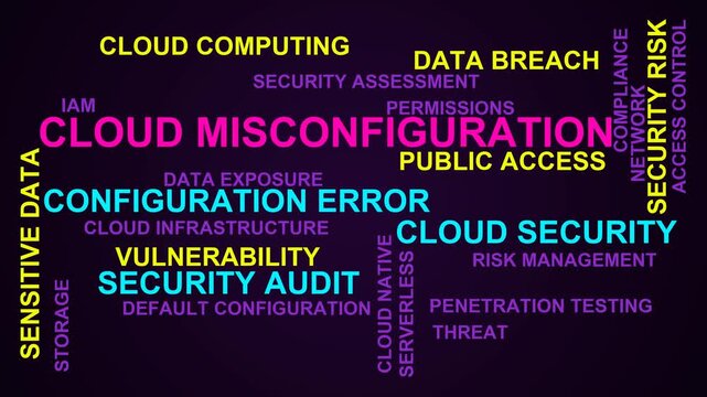 Cloud Misconfiguration Word Cloud