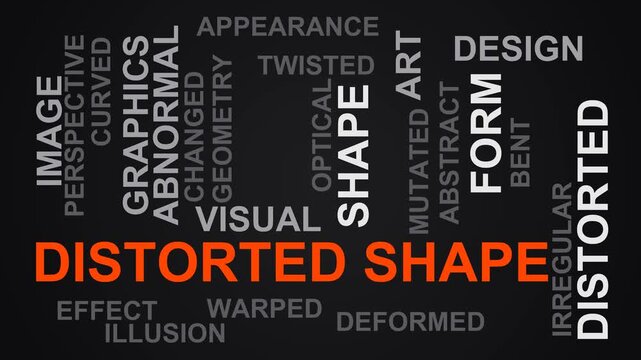 Distorted Shape Word Cloud