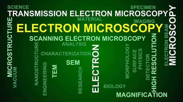 Electron Microscopy Word Cloud