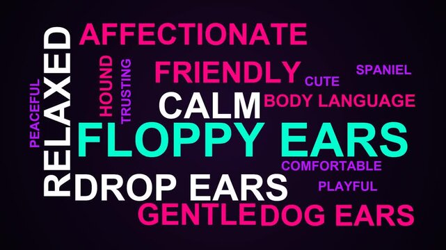 Floppy Ears Word Cloud
