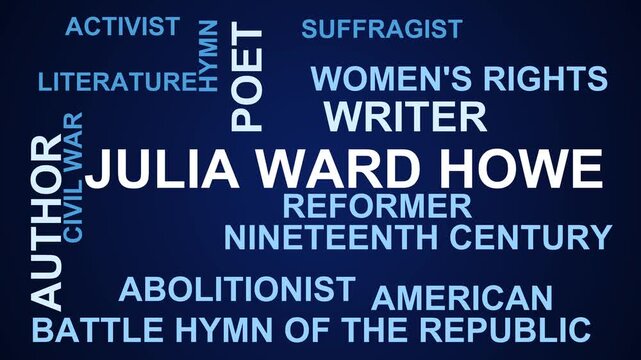 Julia Ward Howe Word Cloud
