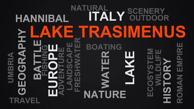 Lake Trasimenus Word Cloud