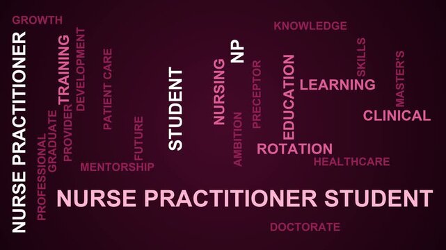 Nurse Practitioner Student Word Cloud