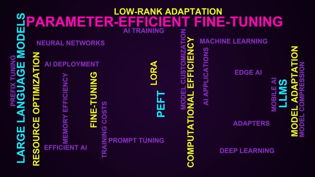 Parameter-Efficient Fine-Tuning Word Cloud