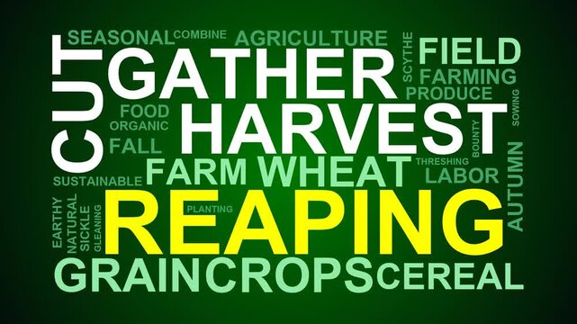 Reaping Word Cloud