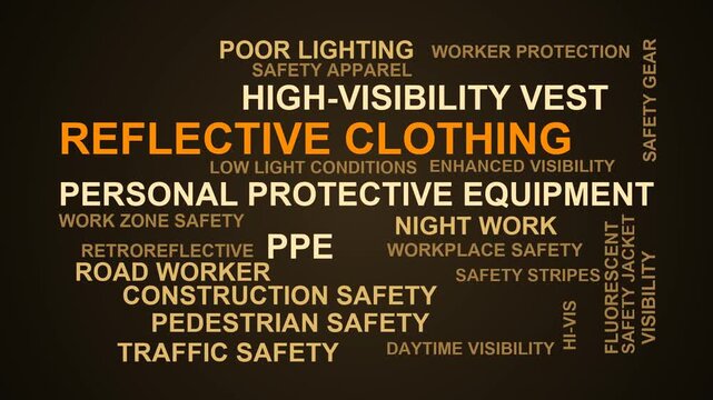 Reflective Clothing Word Cloud