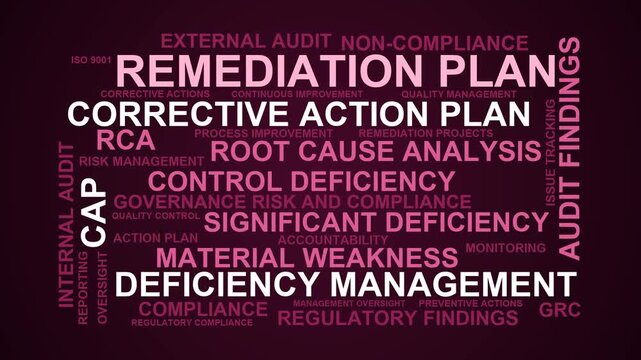 Remediation Plan Word Cloud