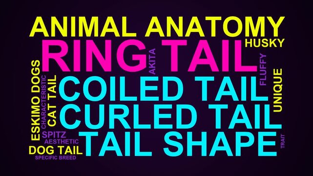 Ring Tail Word Cloud
