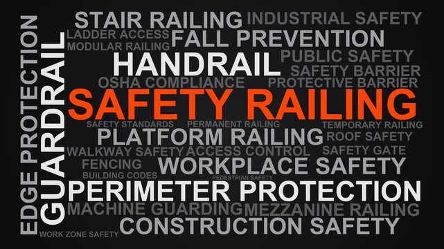 Safety Railing Word Cloud