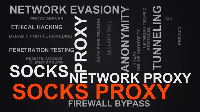 Socks Proxy Word Cloud