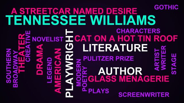 Tennessee Williams Word Cloud