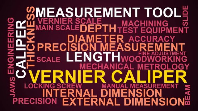 Vernier Caliper Word Cloud