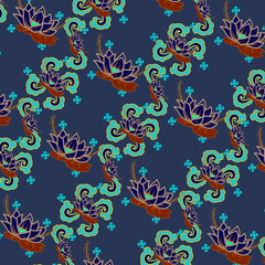 Fototapeta premium seamless floral pattern 