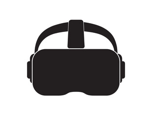Black Virtual Reality Headset Icon Vector © CreativeKeya