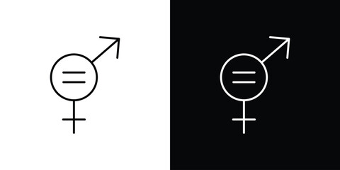 Gender equality icon © No