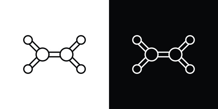 Ethylene molecule icon