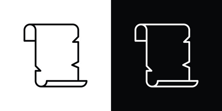 Scroll paper icon