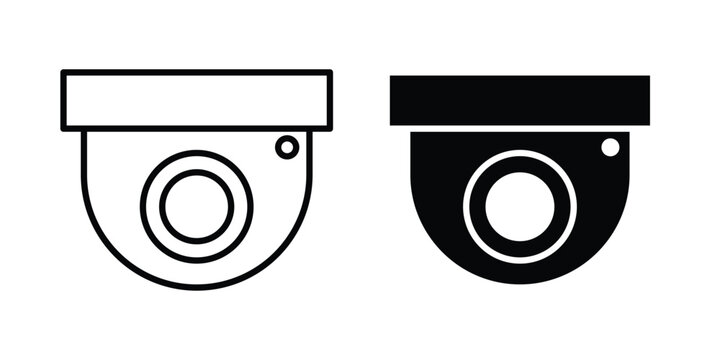 Dome cctv camera icon