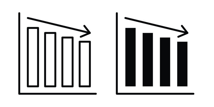 Reduction chart icon
