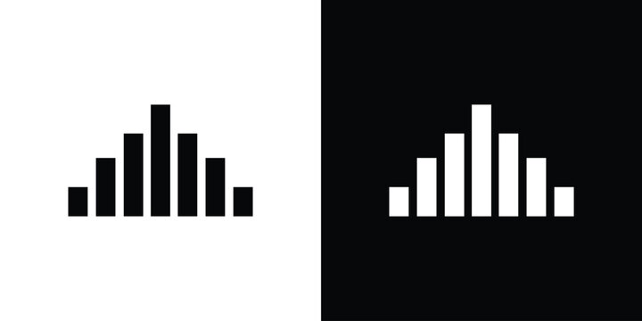 Chart histogram icon