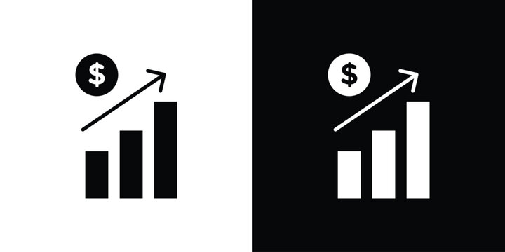 Chat arrow grow icon