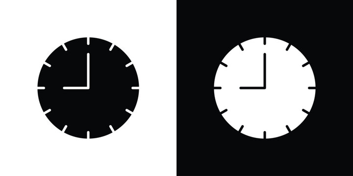 Clock nine icon