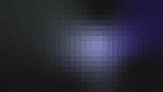 Dark charcoal black to deep violet purple textured abstract backdrop with grainy film noise, subtle layered grid blocks, soft center light gradient.