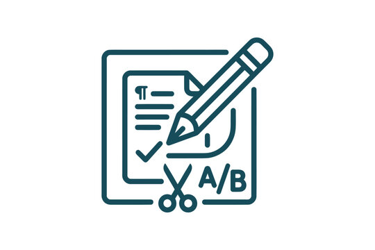 A/B Testing Content Editing Icon