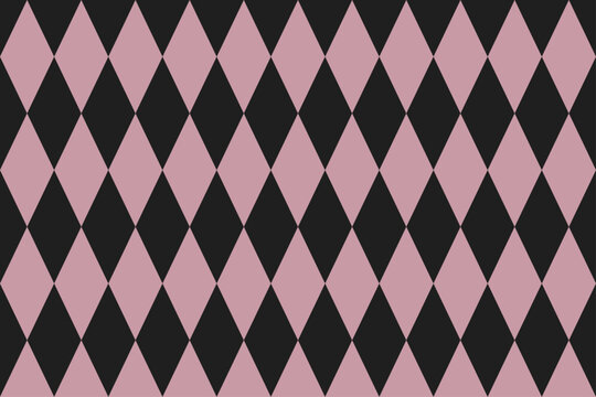 Black and dusty pink argyle pattern background