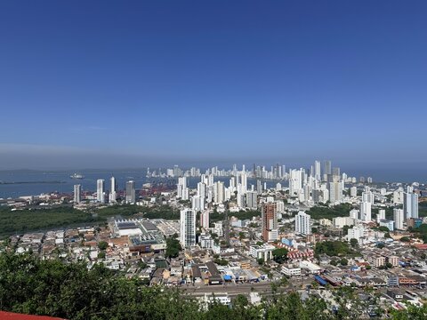 Cartagena Columbia 6-25-2026  Beautiful views of the Cartagena harbor from the highest point at La Popa Convent