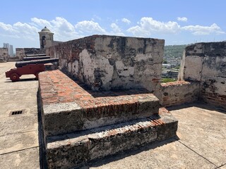 Cartagena Coumbia 6-25-2026. Exterior views of Castillo San Felipe de Barajas  a fortress in the city of Cartagena. The castle was built in 1639 and is located on the Hill of San Lázaro © Michael