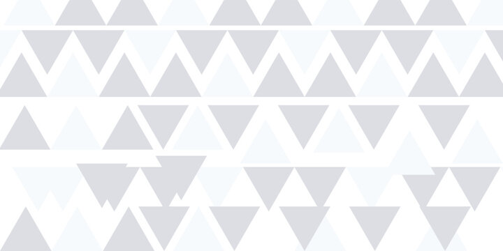 White triangle geometric pattern background, Geometric background made of triangles, Abstract geometric background. Vector 3d illustration
