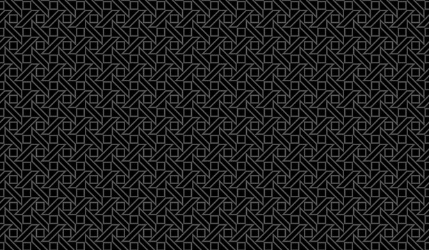 Dark intricate woven line pattern background