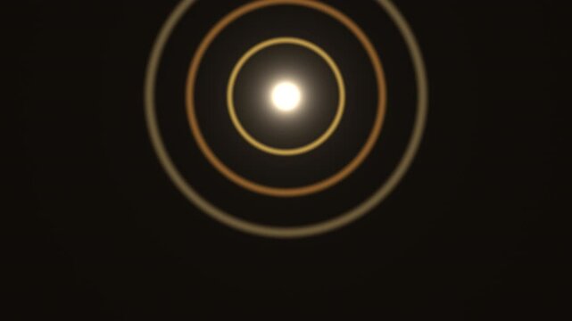 Bright circles on a dark background make a stunning effect