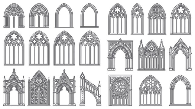 Gothic Architecture Elements: Arches, Windows, and Facades