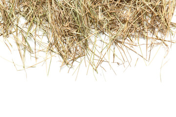 Straw scattered on white background © Pixel-Shot
